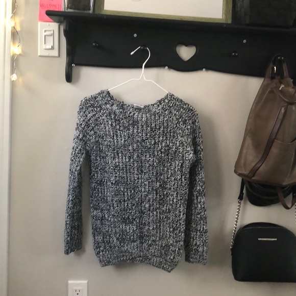 Salt and Pepper Black and White Knit Sweater - Picture 1 of 1